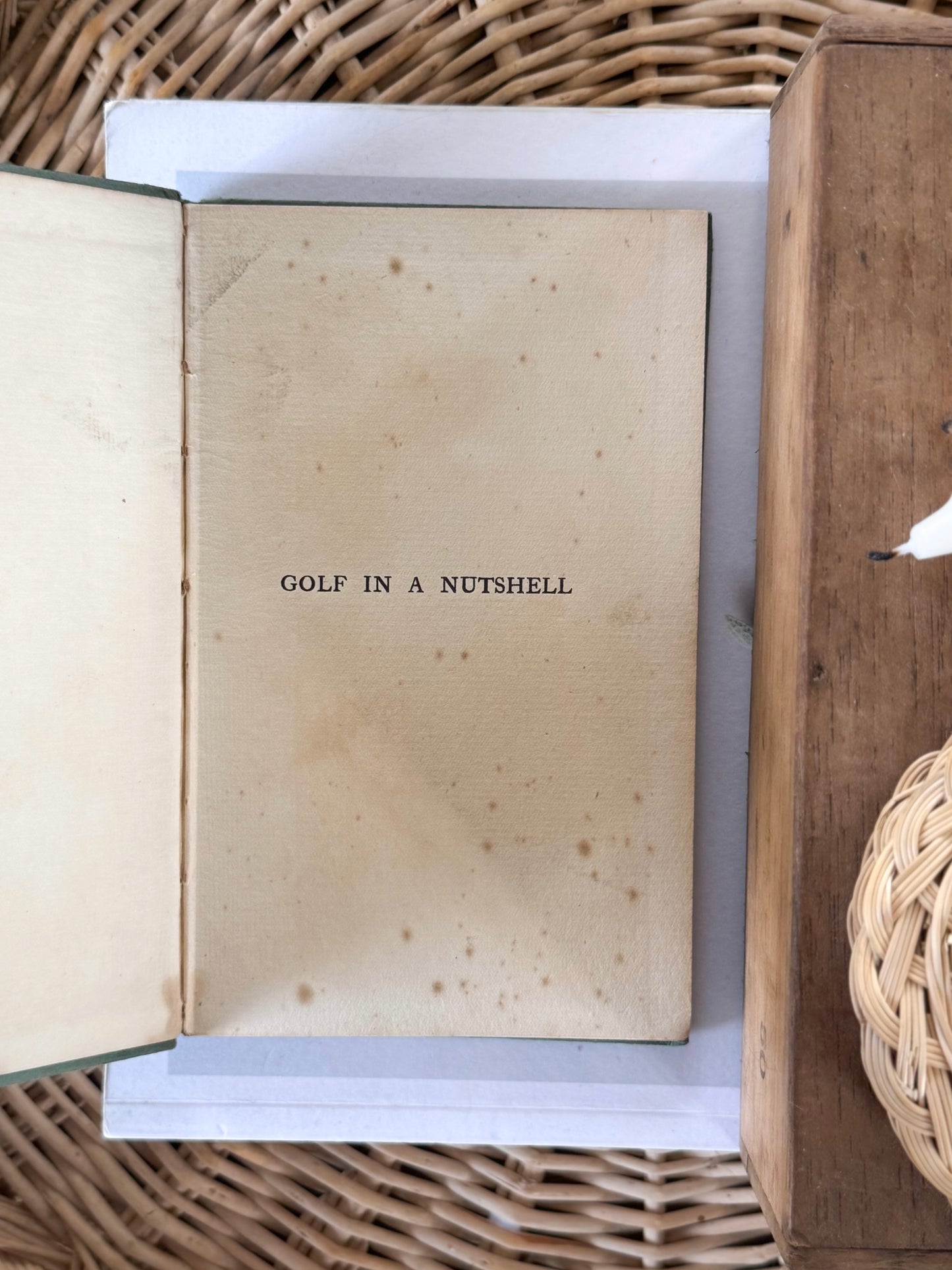 Antique ‘Golf in a Nutshell’ by “Ignotus” – c.1919 First Edition