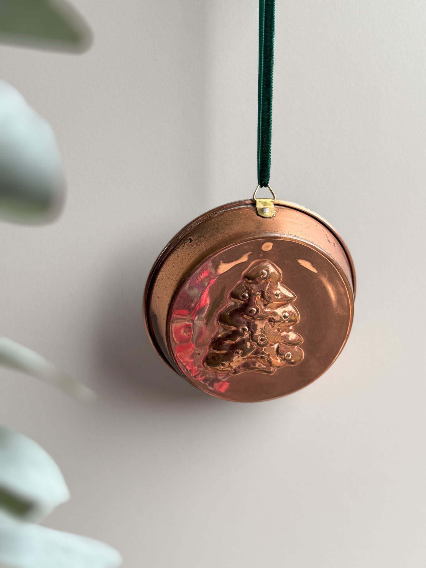 Vintage Copper Christmas Tree Jelly Mould