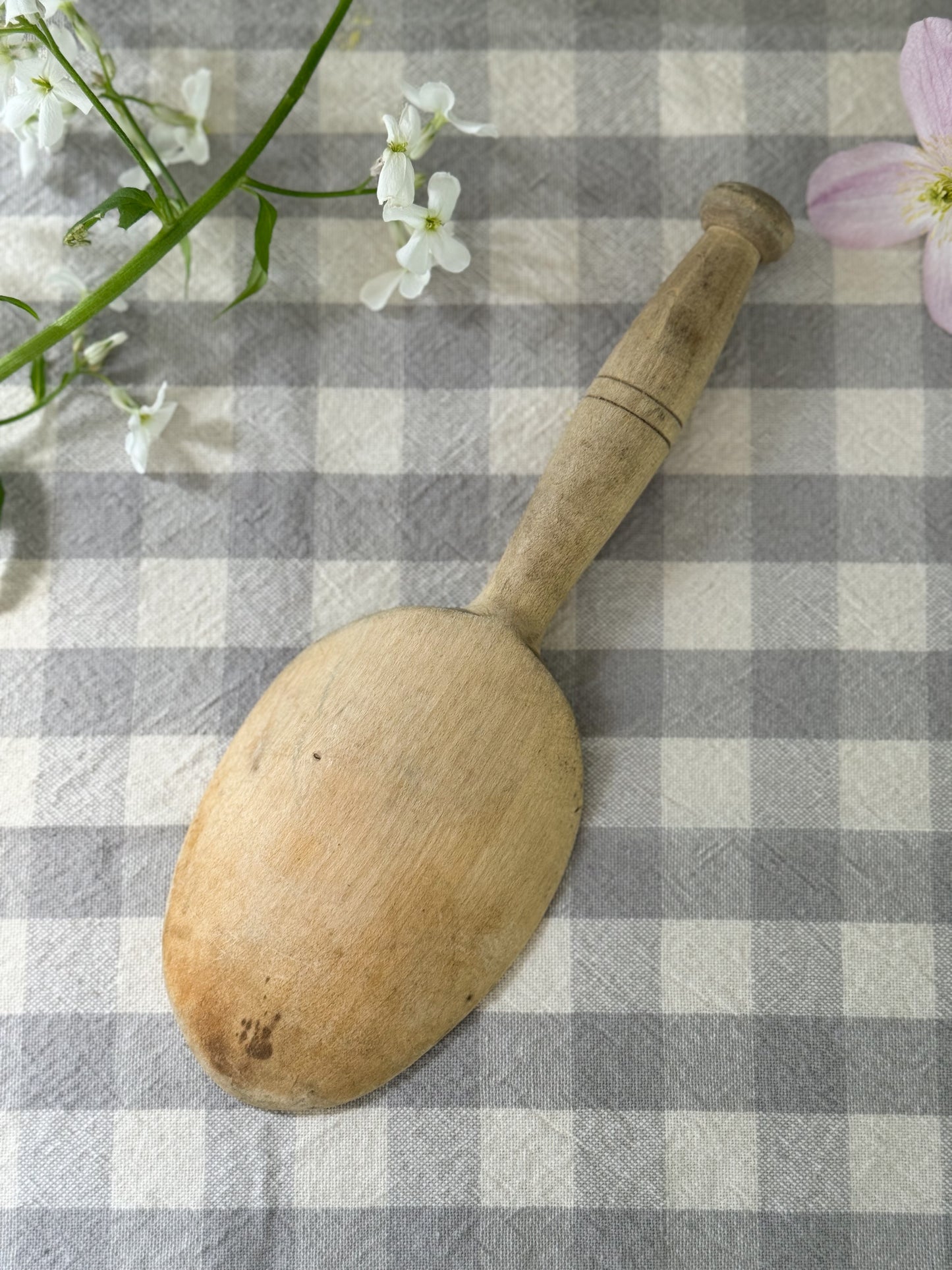 Antique Handmade Wooden Scoop (Option 2)