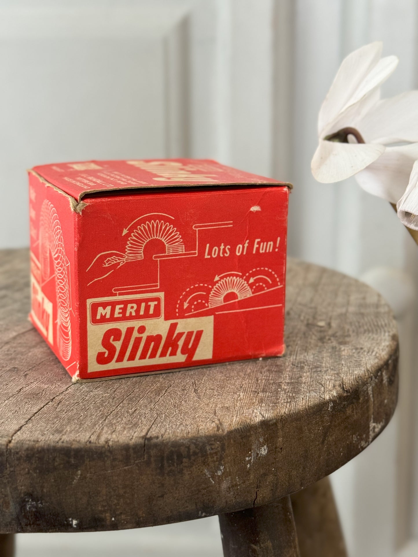 Vintage 1950s MERIT Slinky Toy by J&L Randall Ltd | Made in England