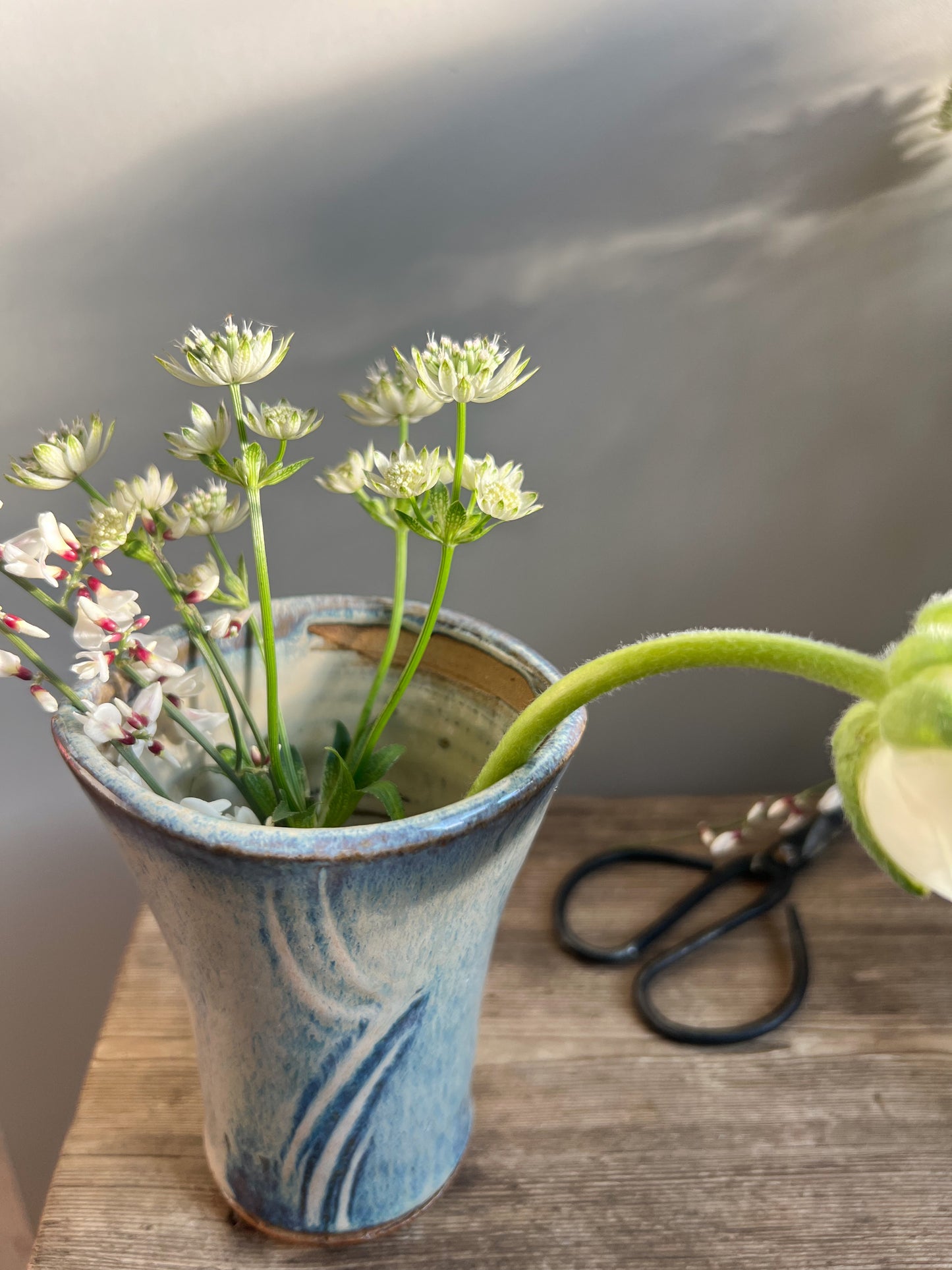 Abstract Studio Pottery Posy Vase