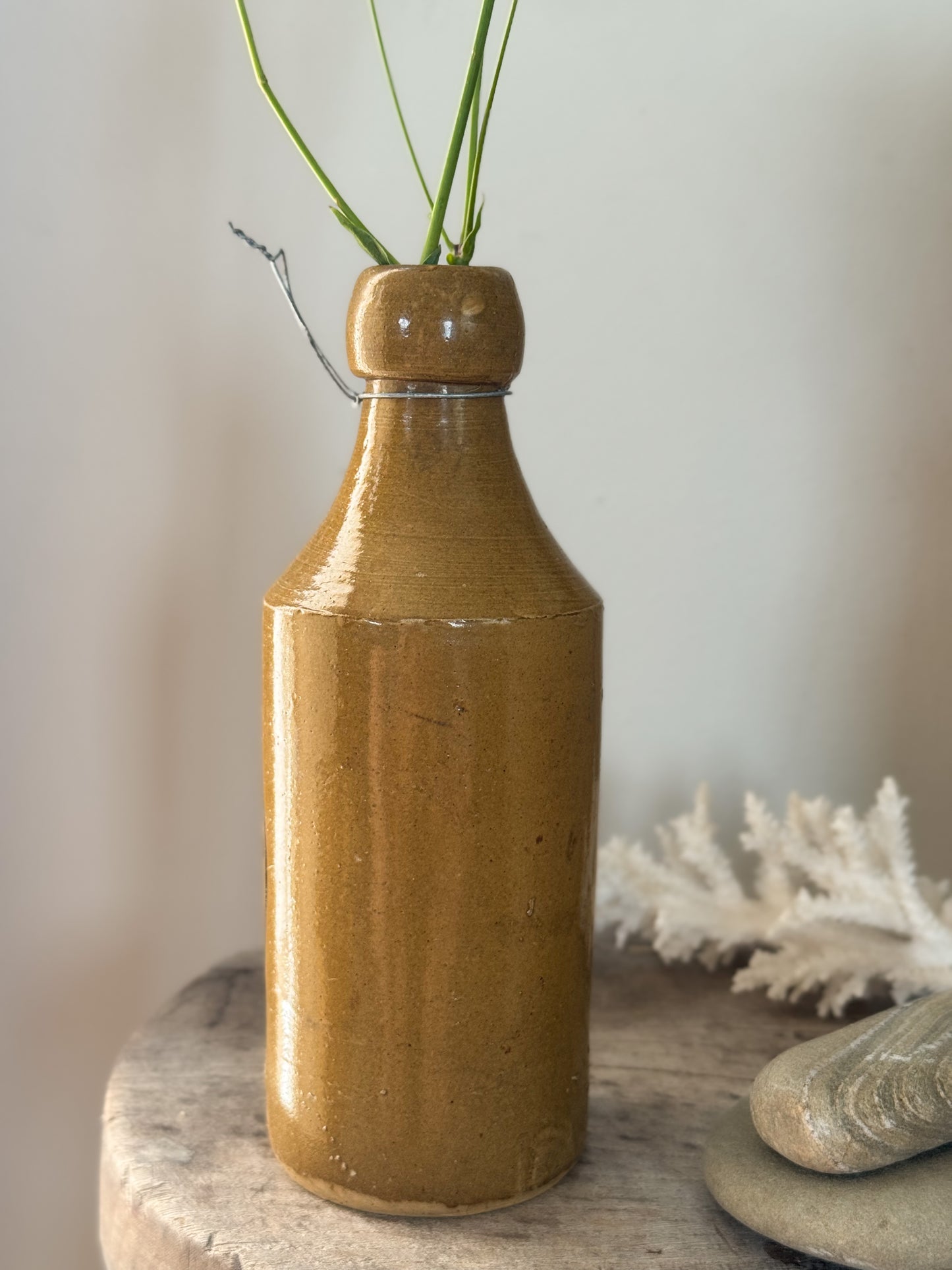Antique J. Miller & Childs Ginger Beer Bottle | Bourne Denby Pottery, Early 20th Century