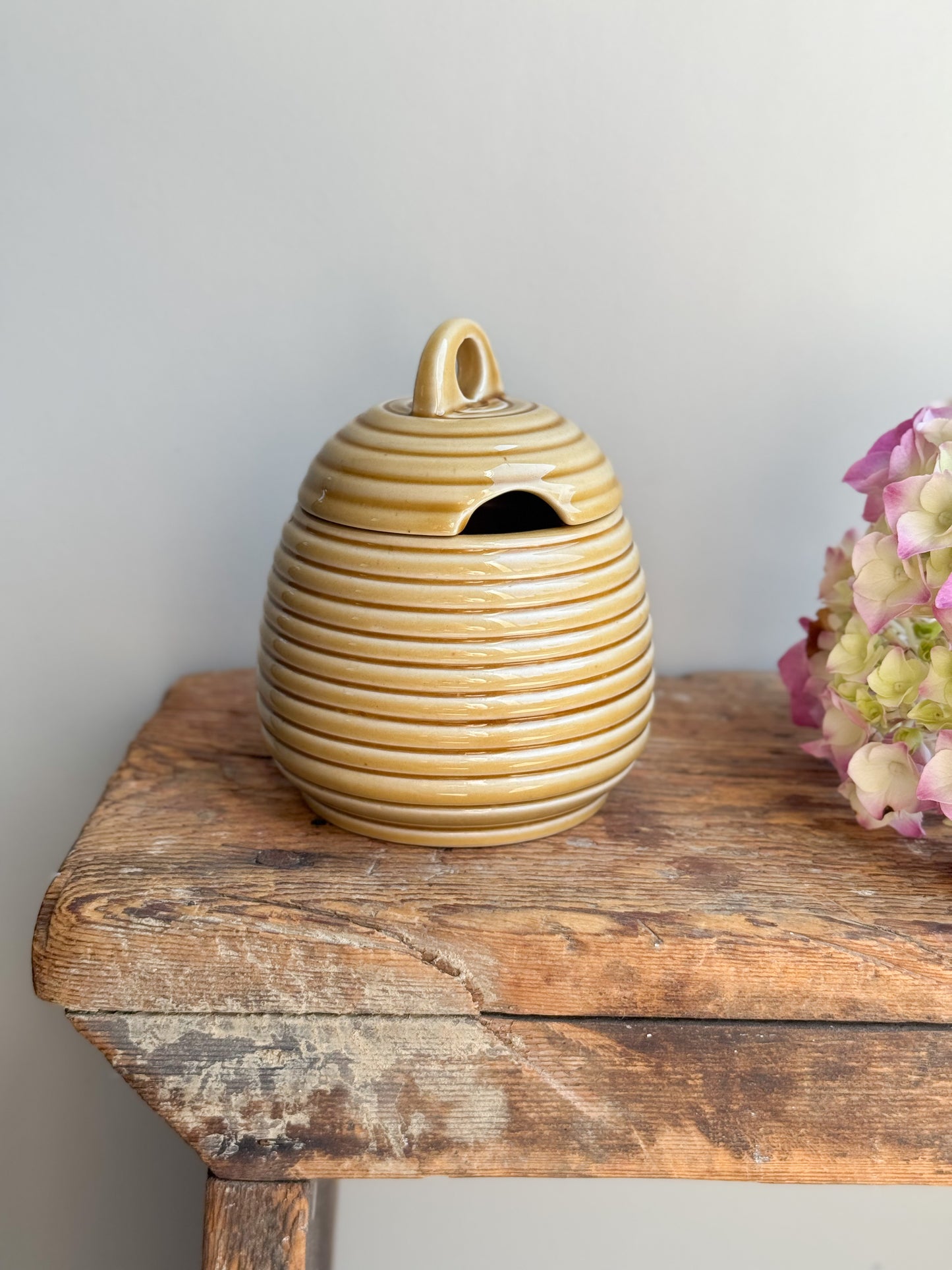 Vintage Welsh Studio Pottery Honey Pot, Betws-y-Coed Pottery, North Wales