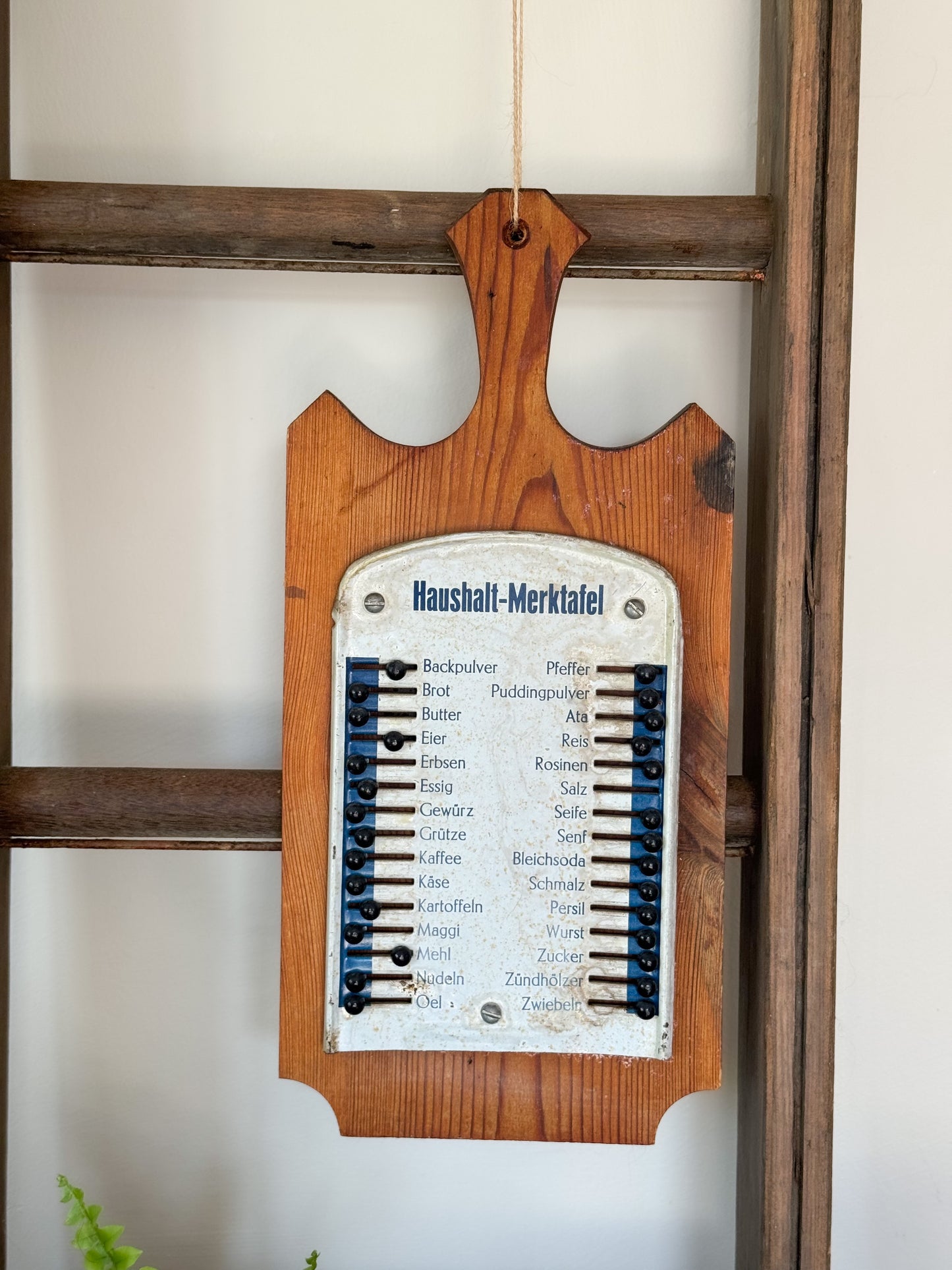 Vintage 1930s German Household Memo Board – Haushalt-Merktafel