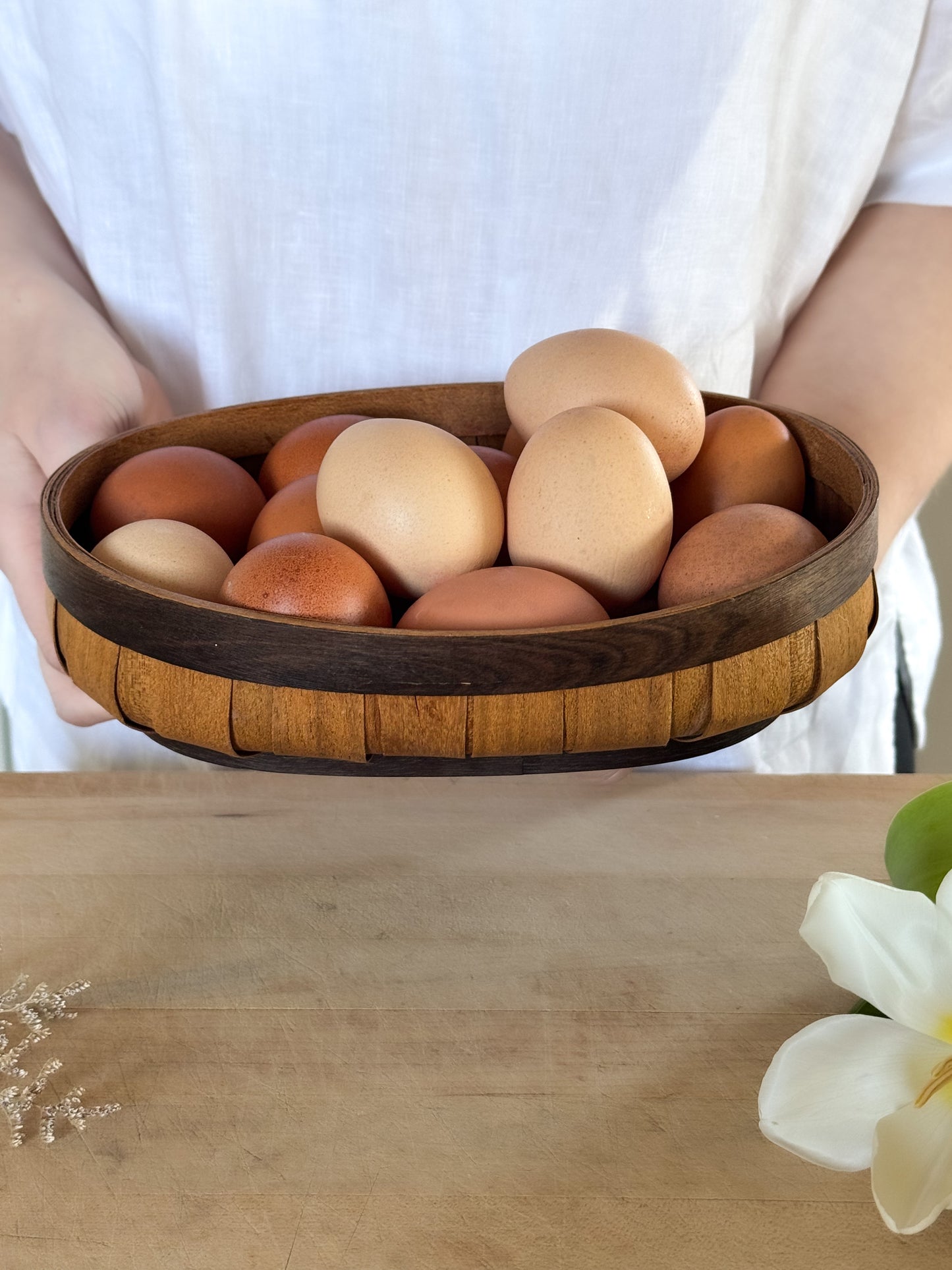 Vintage Handmade Bentwood Bowl