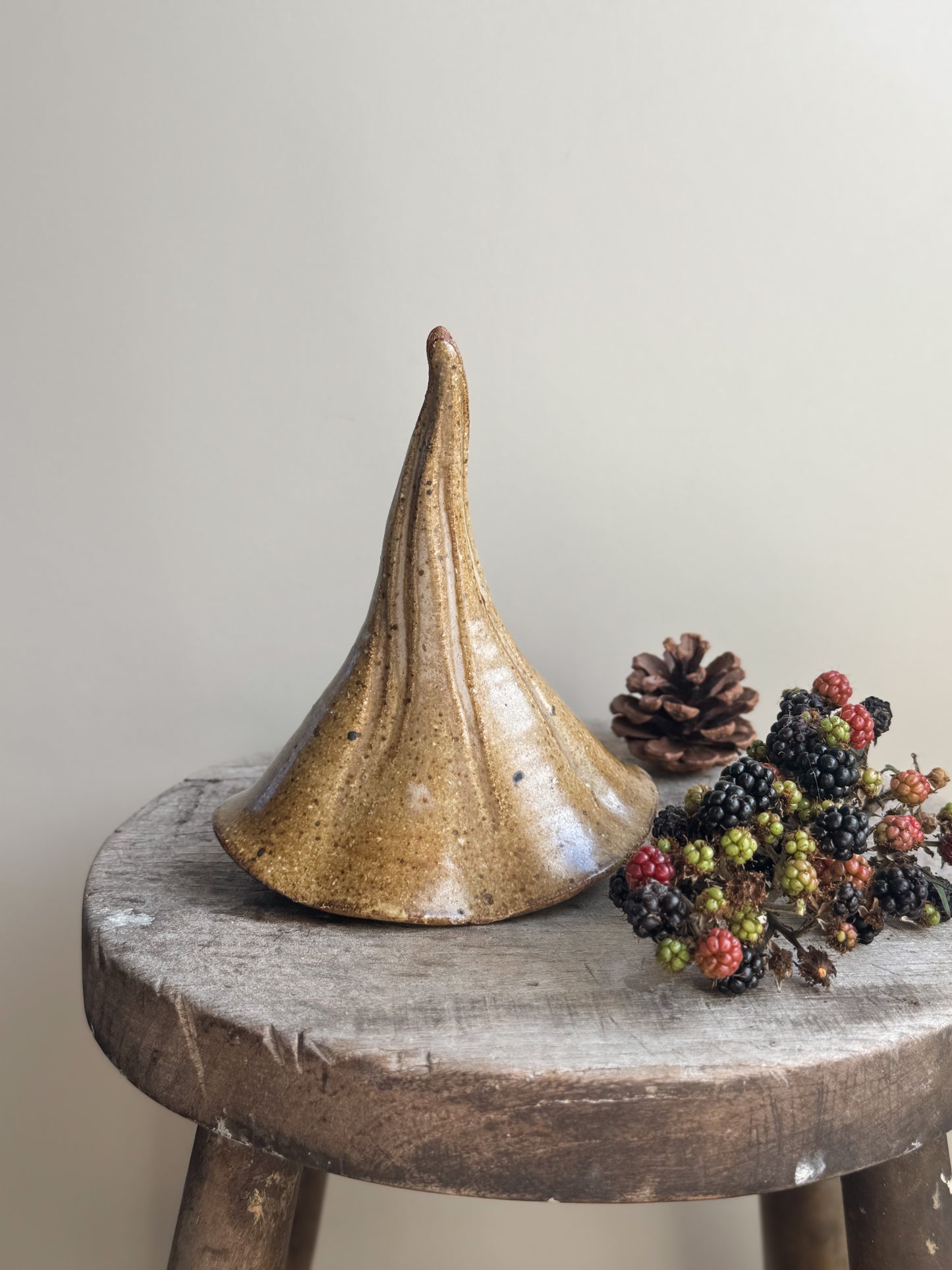 Vintage Studio Pottery Witch’s Hat (Wall Pocket)