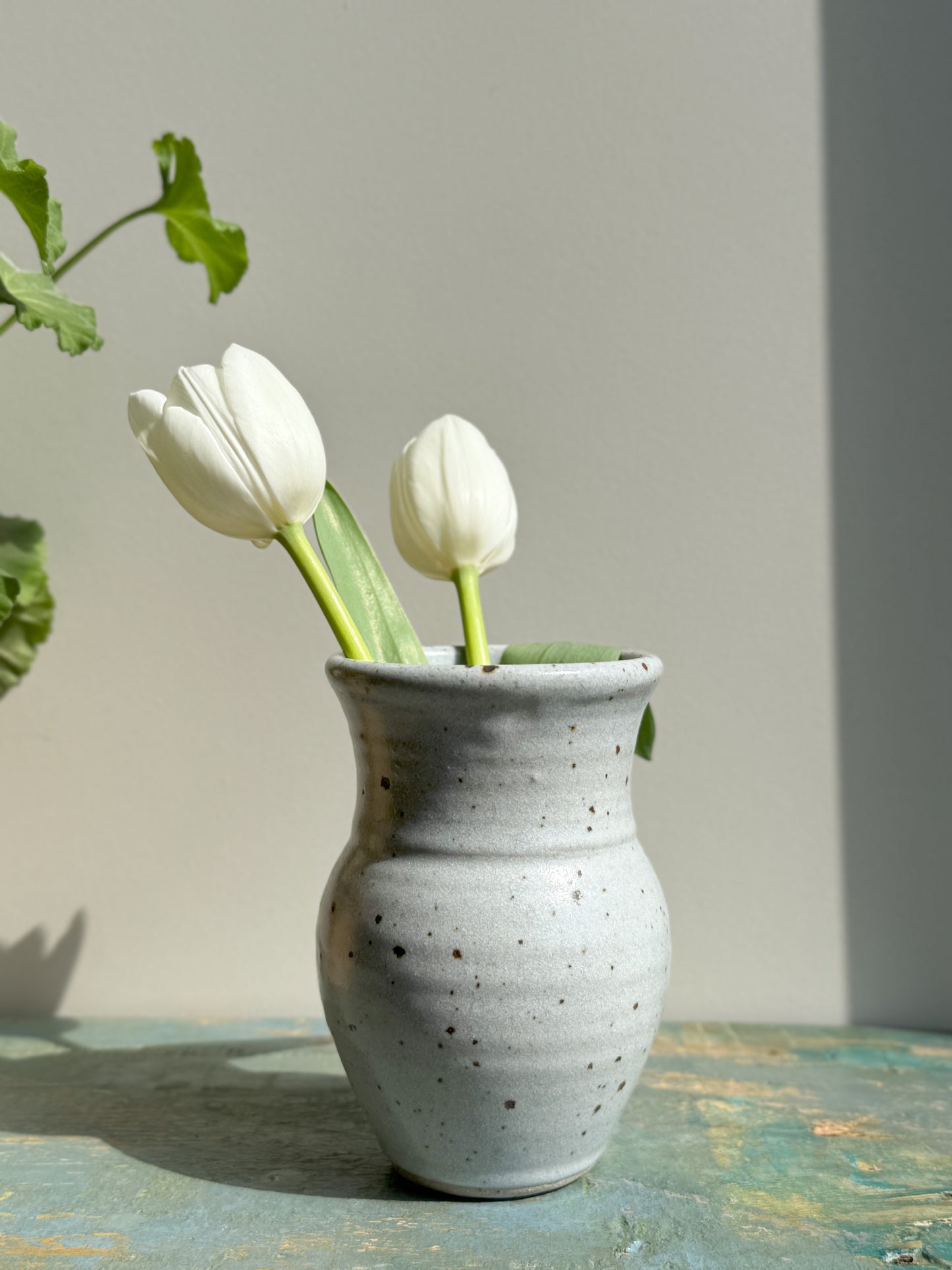 Studio Pottery 'Forget Me Not' Vase