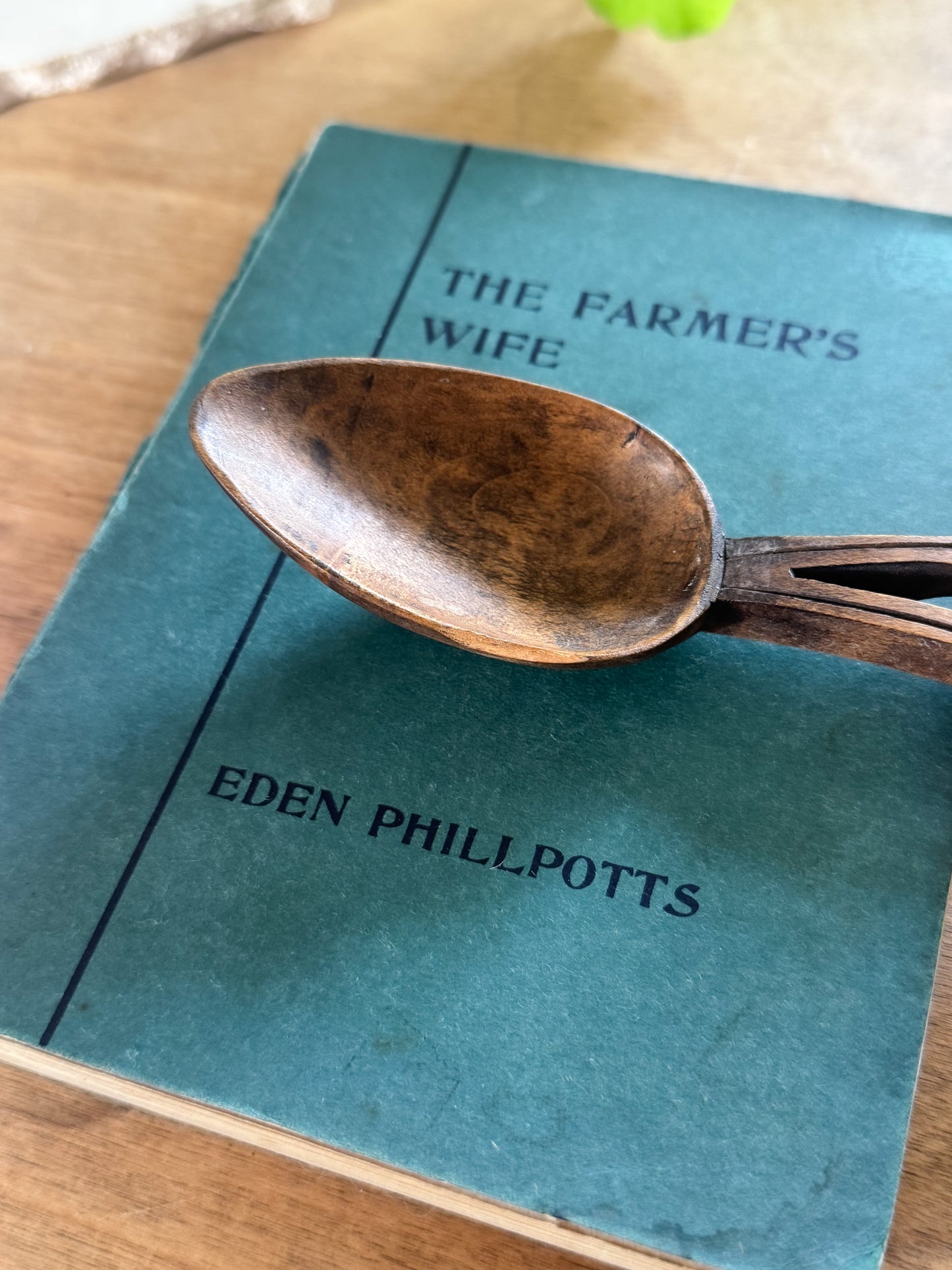 Vintage Hand-Carved Welsh Love Spoon by Alan Hemming