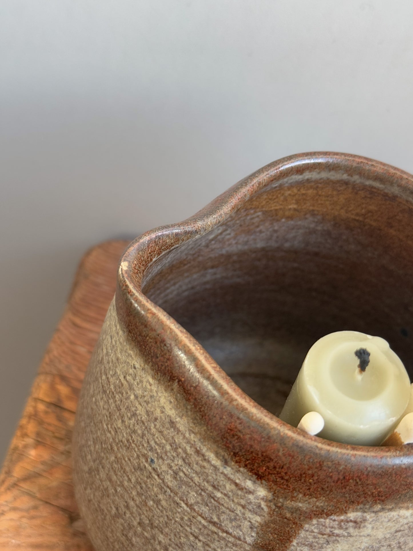 Vintage Studio Pottery Drip Glaze Jug