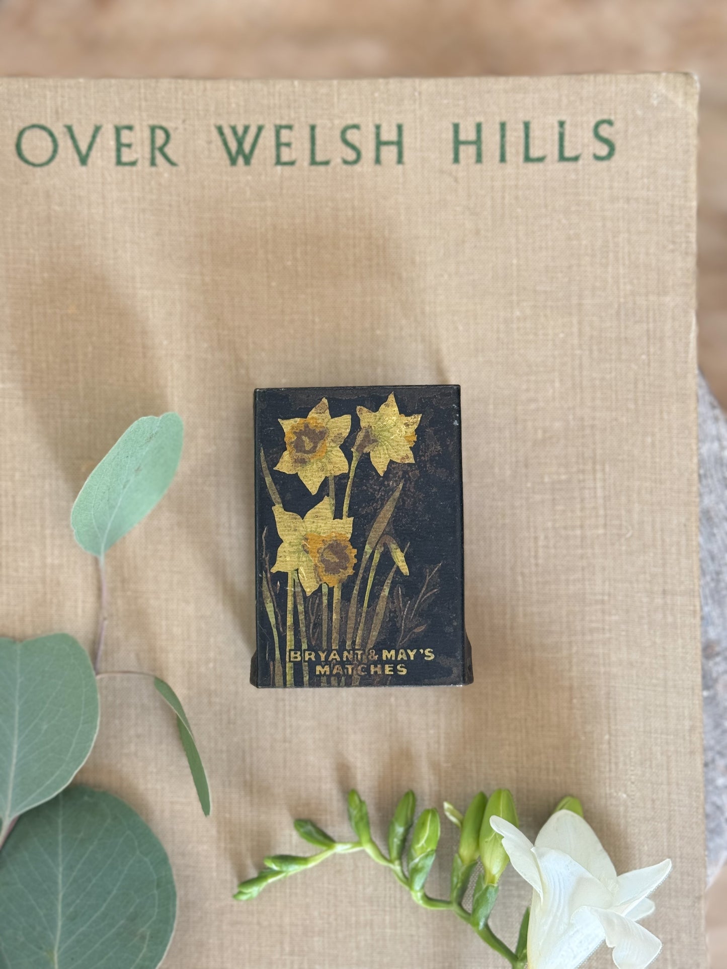 Vintage Enamel Bryant & May’s Daffodil Match Box Cover