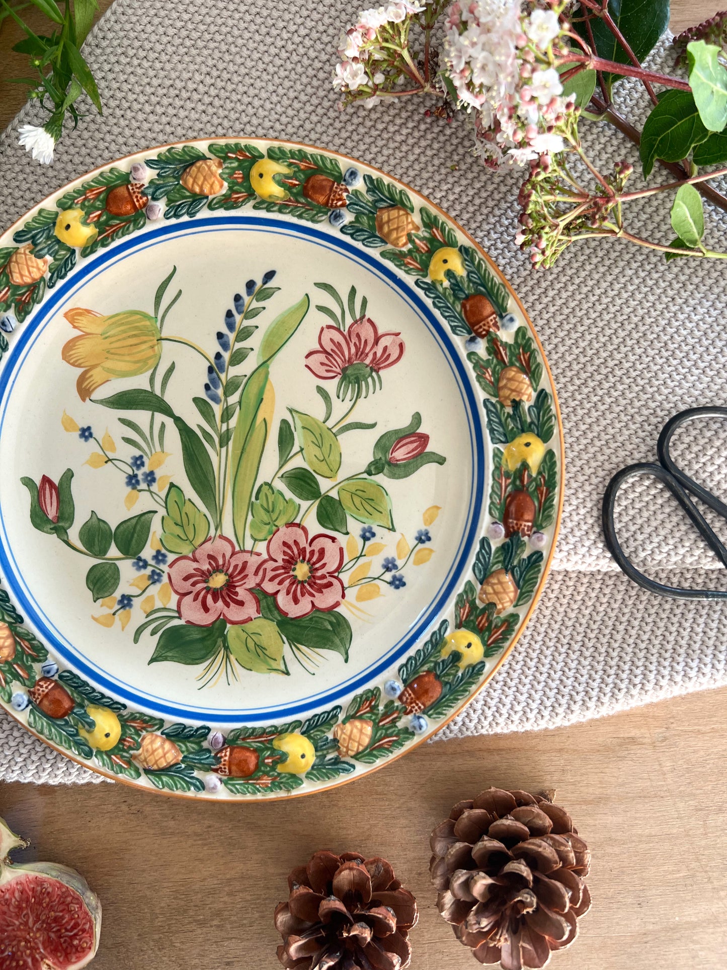 Vintage Royal Adam’s Titanware Floral Plate