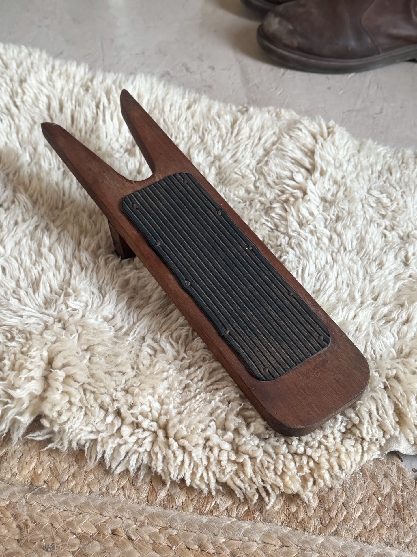 Vintage Handmade Wooden Boot Jack – Classic & Functional