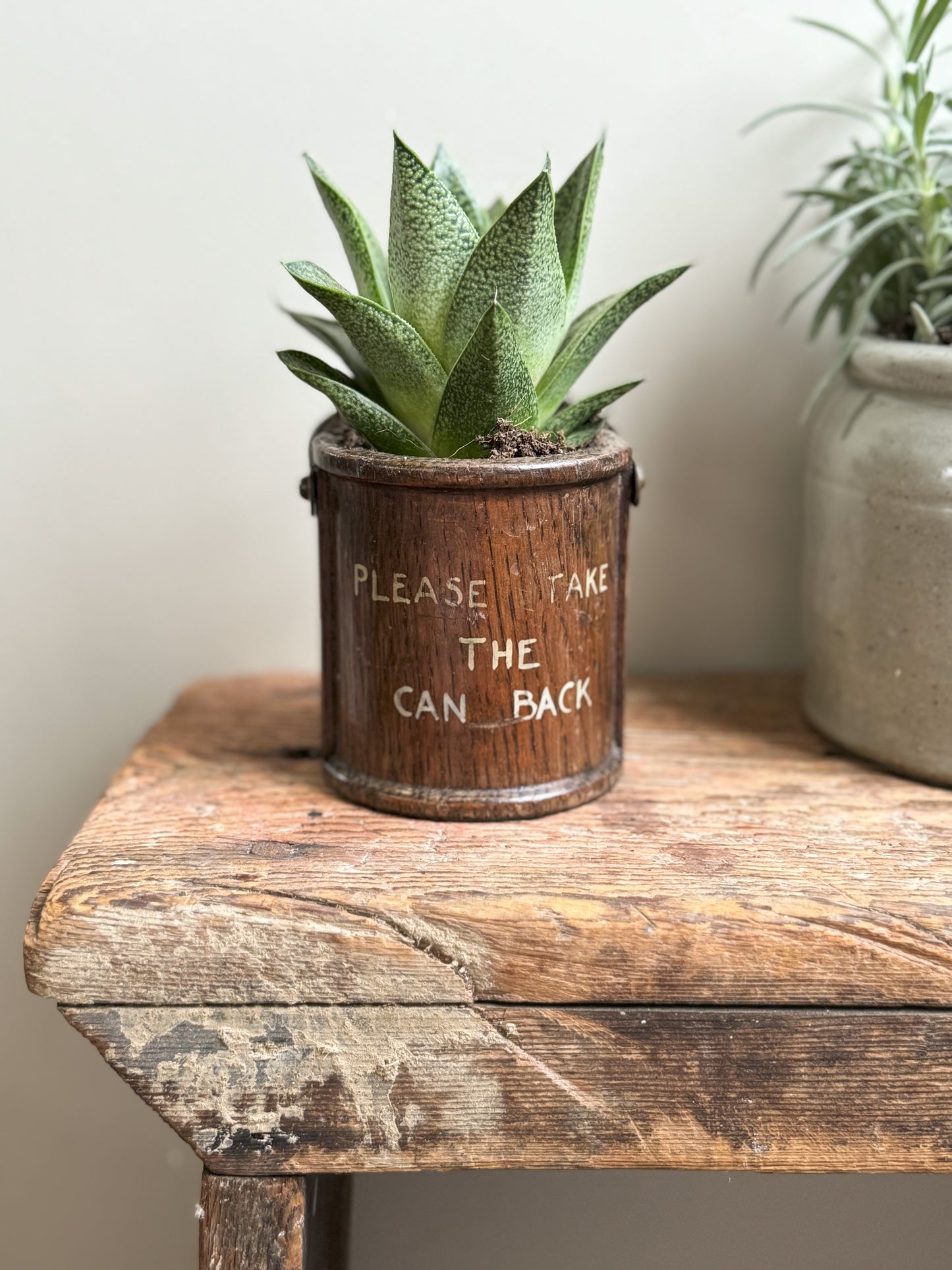 Folk Art ‘Please Take The Can Back’ Miniature Bucket
