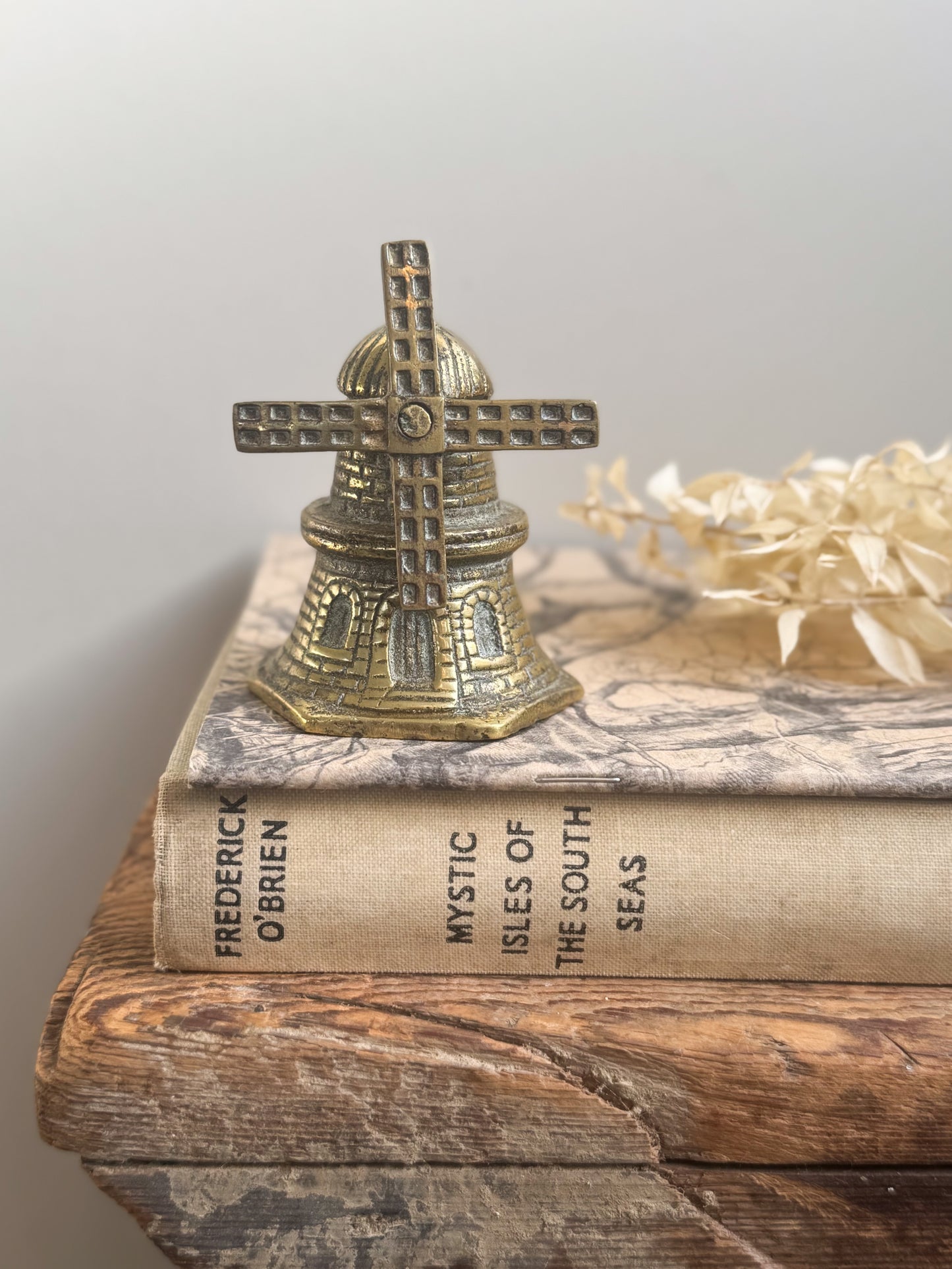 Vintage Small Brass Windmill Bell