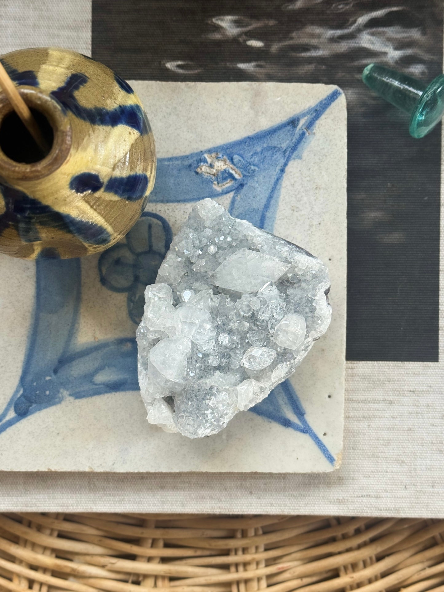 Natural Apophyllite Crystal Cluster Specimen (Option 2)