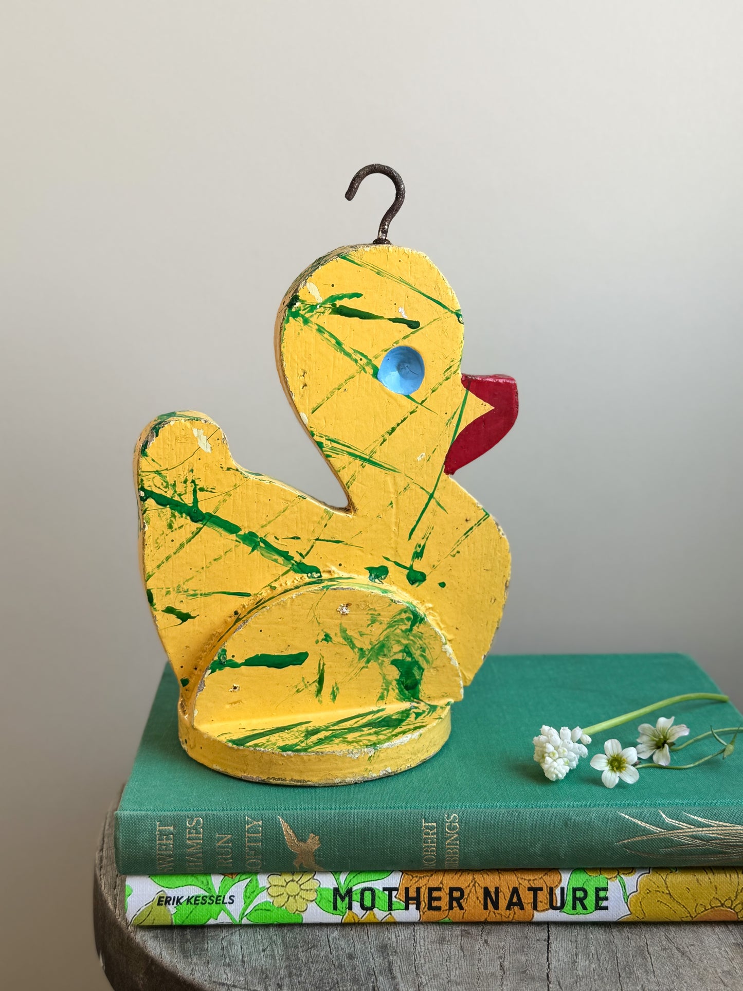 Vintage 1950s Handpainted Fairground Hook-a-Duck