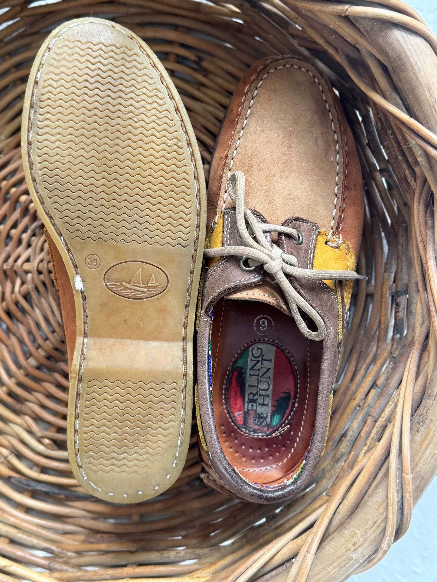Vintage 1980s Sterling & Hunt Deck Shoes – Size 6