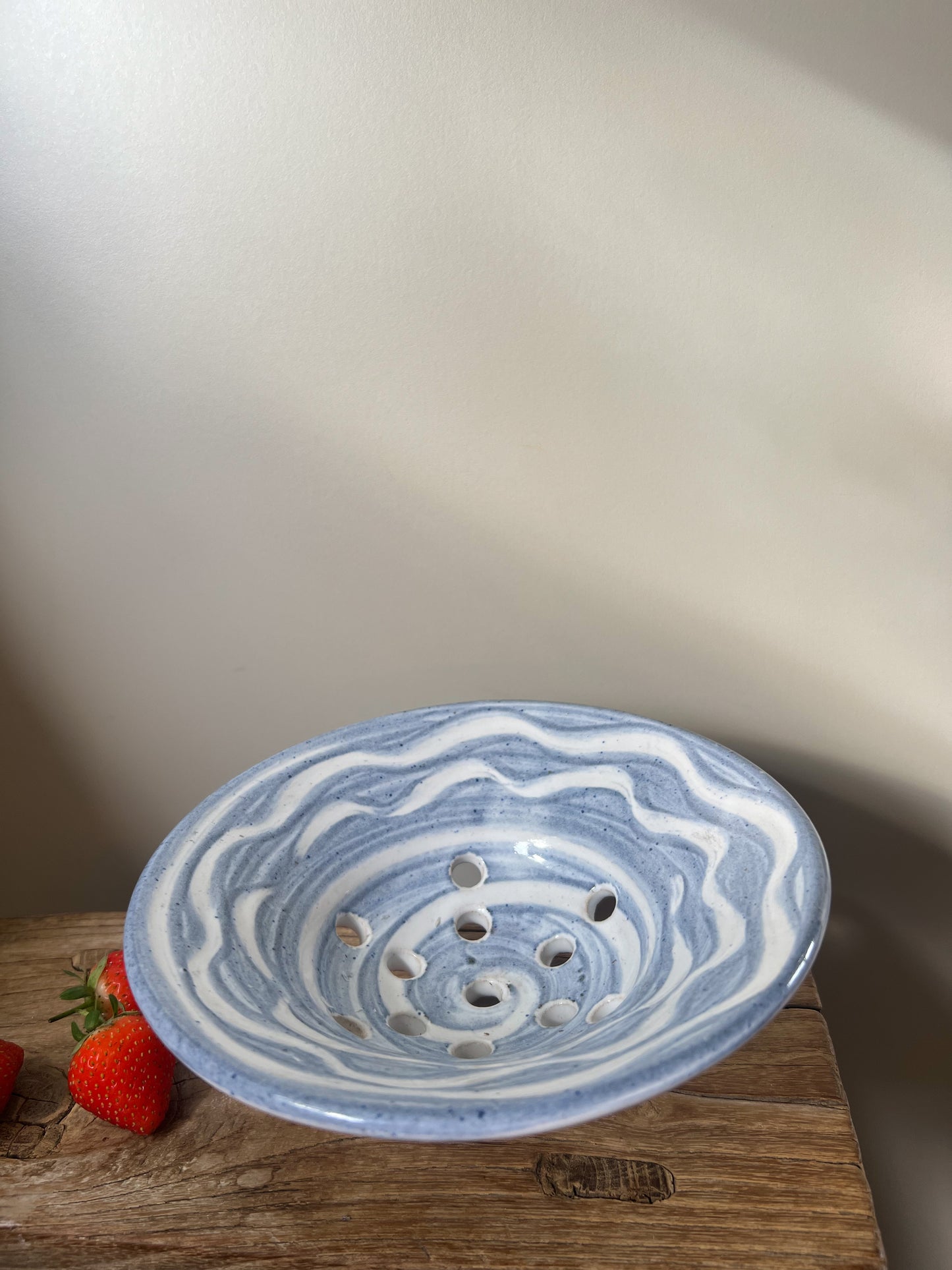 Studio Pottery Small Strainer / Colander