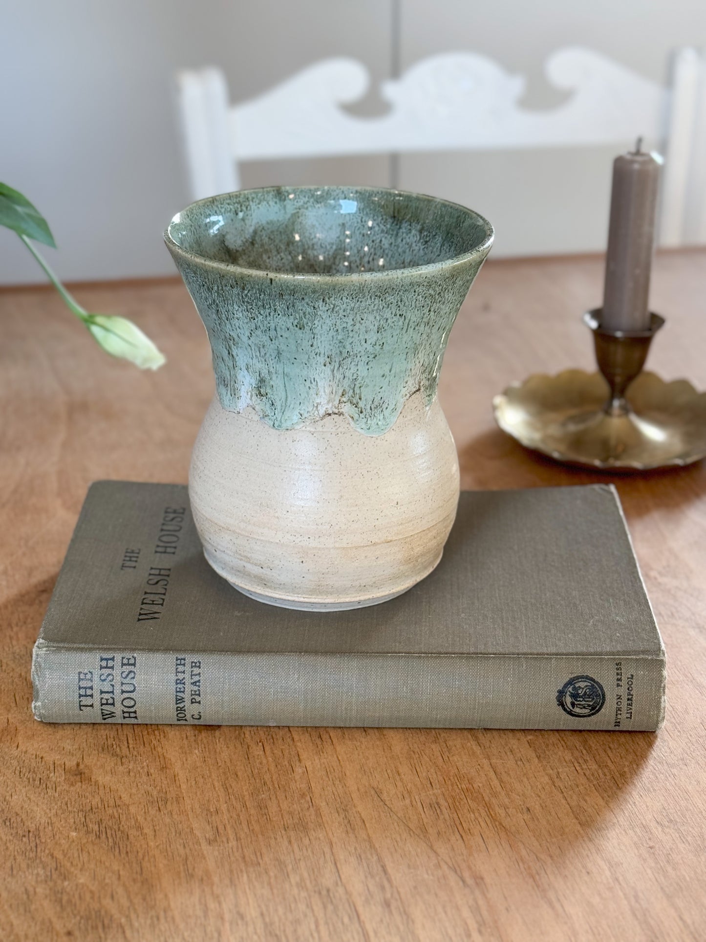 Mary Halliday, Acorn Studio Pottery Drip Gaze Pot