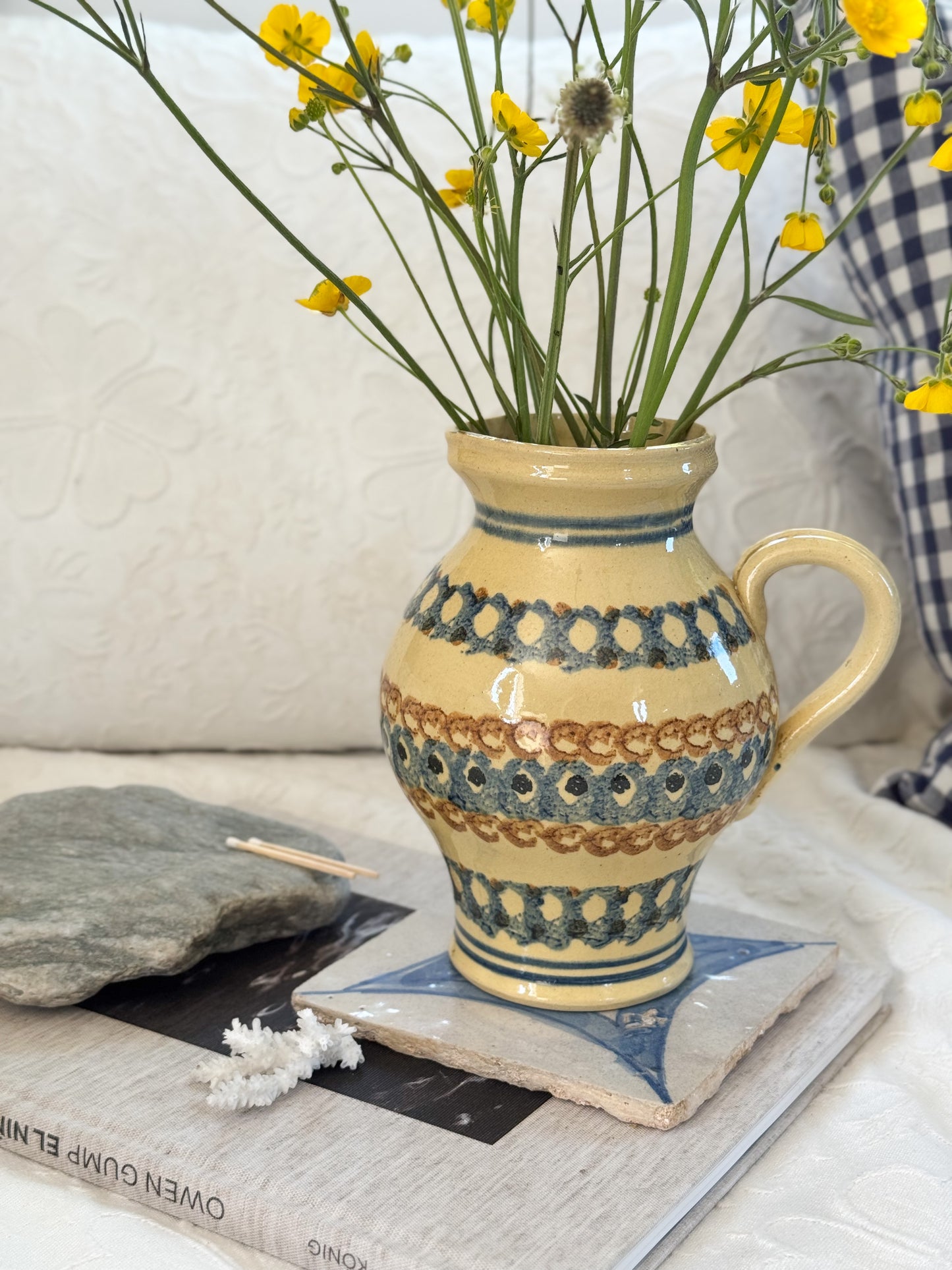 Antique German Slipware Jug — Found in East Berlin