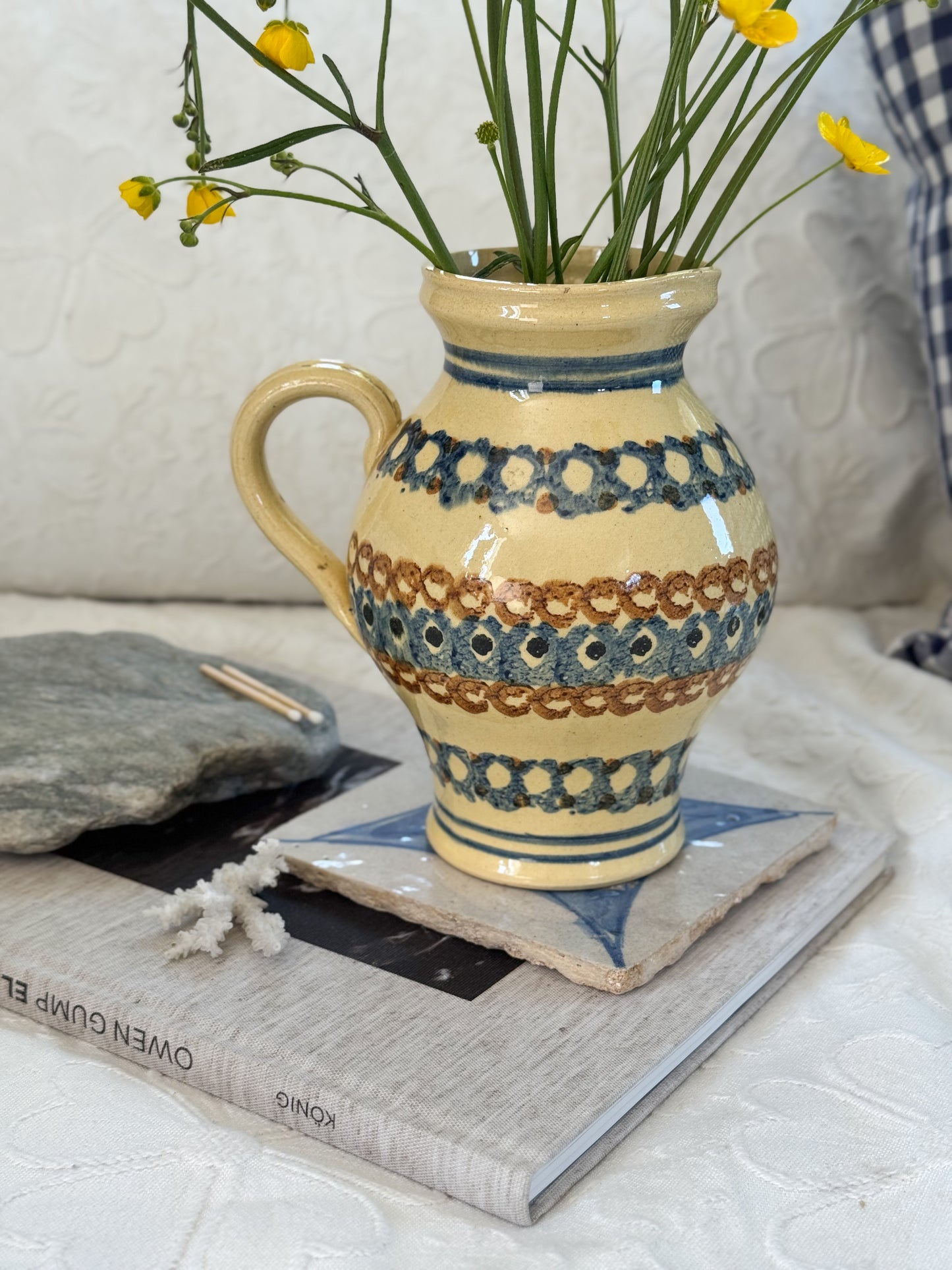 Antique German Slipware Jug — Found in East Berlin