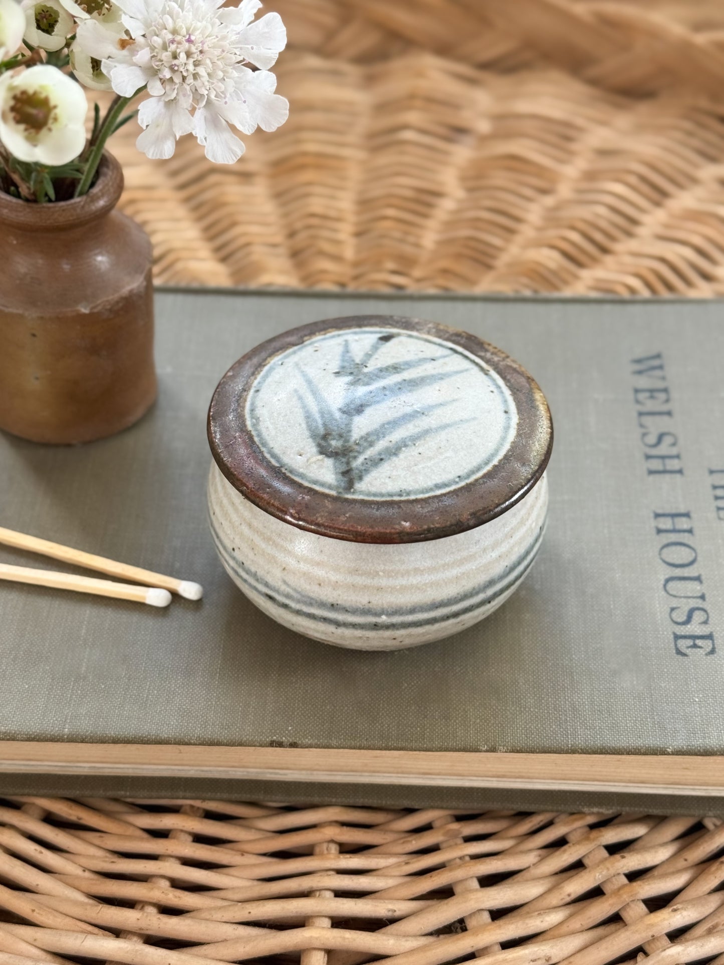 Vintage Studio Pottery Trinket Box