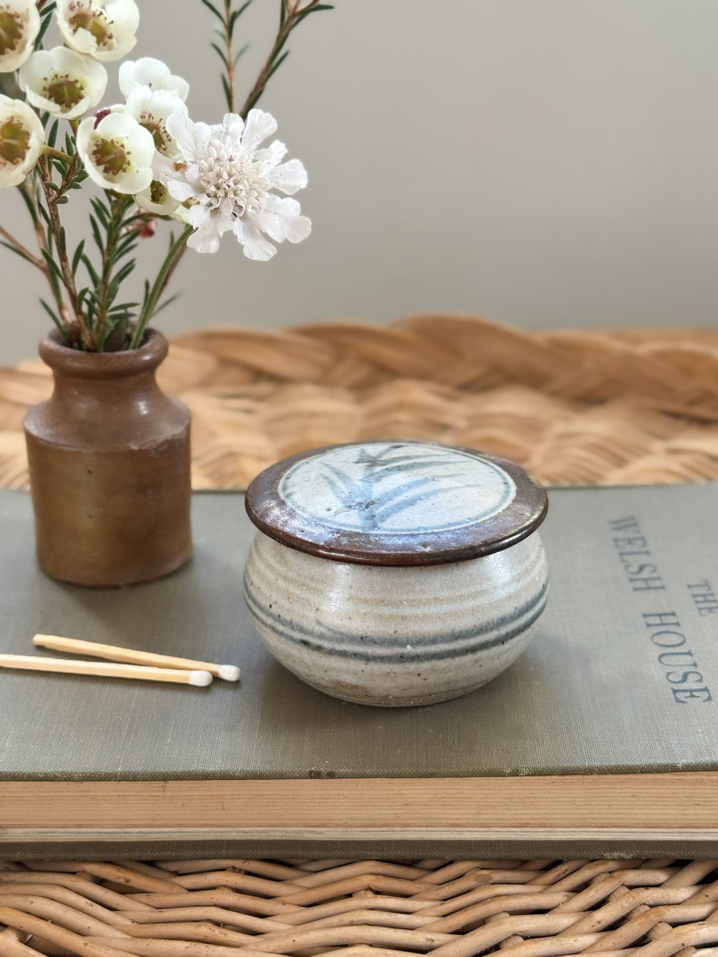 Vintage Studio Pottery Trinket Box
