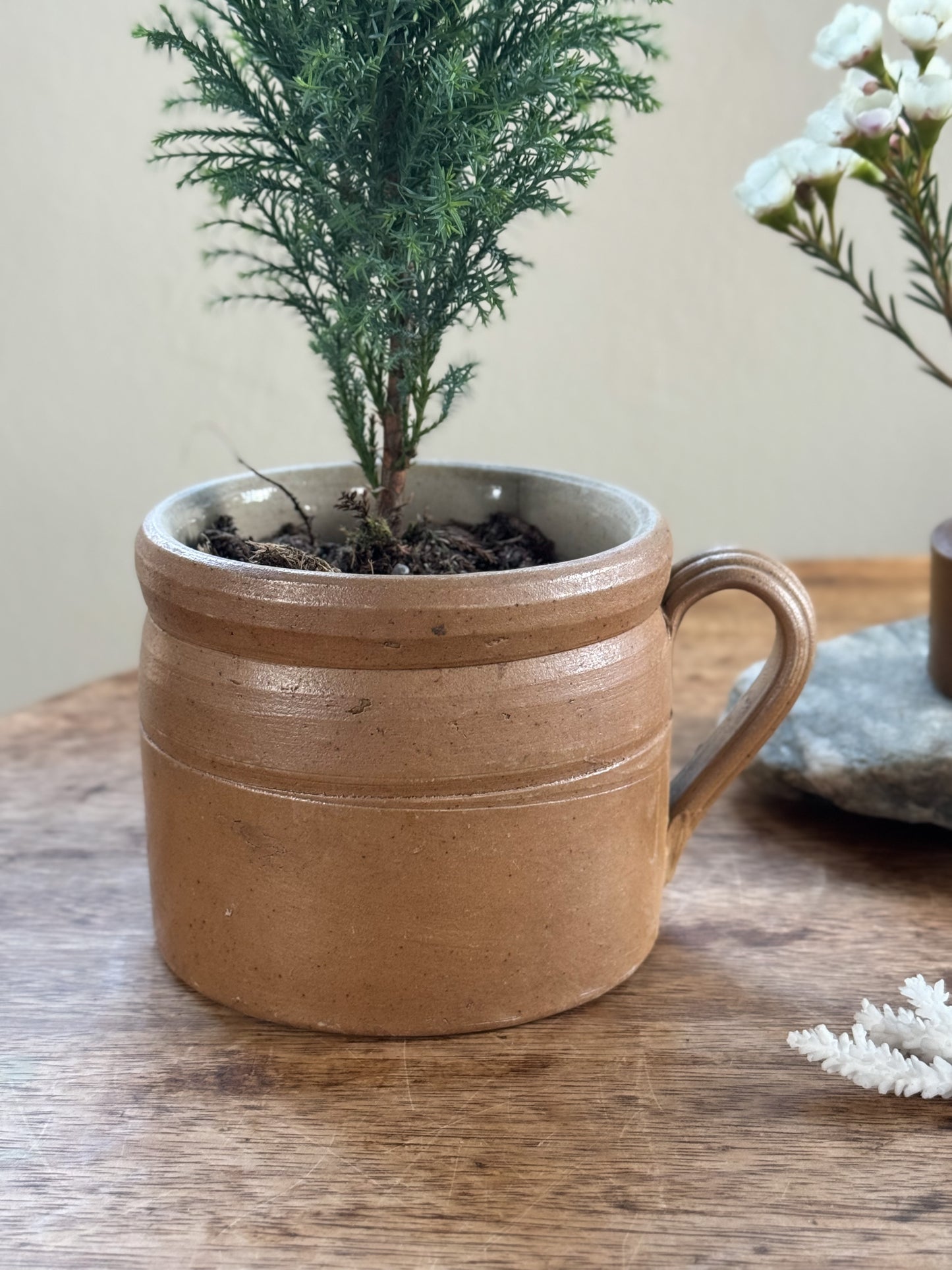 Antique French Confit Pot - Small Size