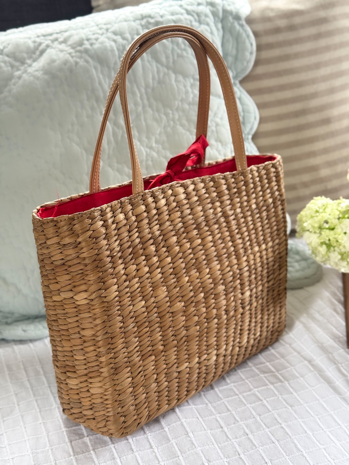 Vintage 1950s–60s FRANGI “Vacation” Handmade Wicker Bag – Made in the Philippines