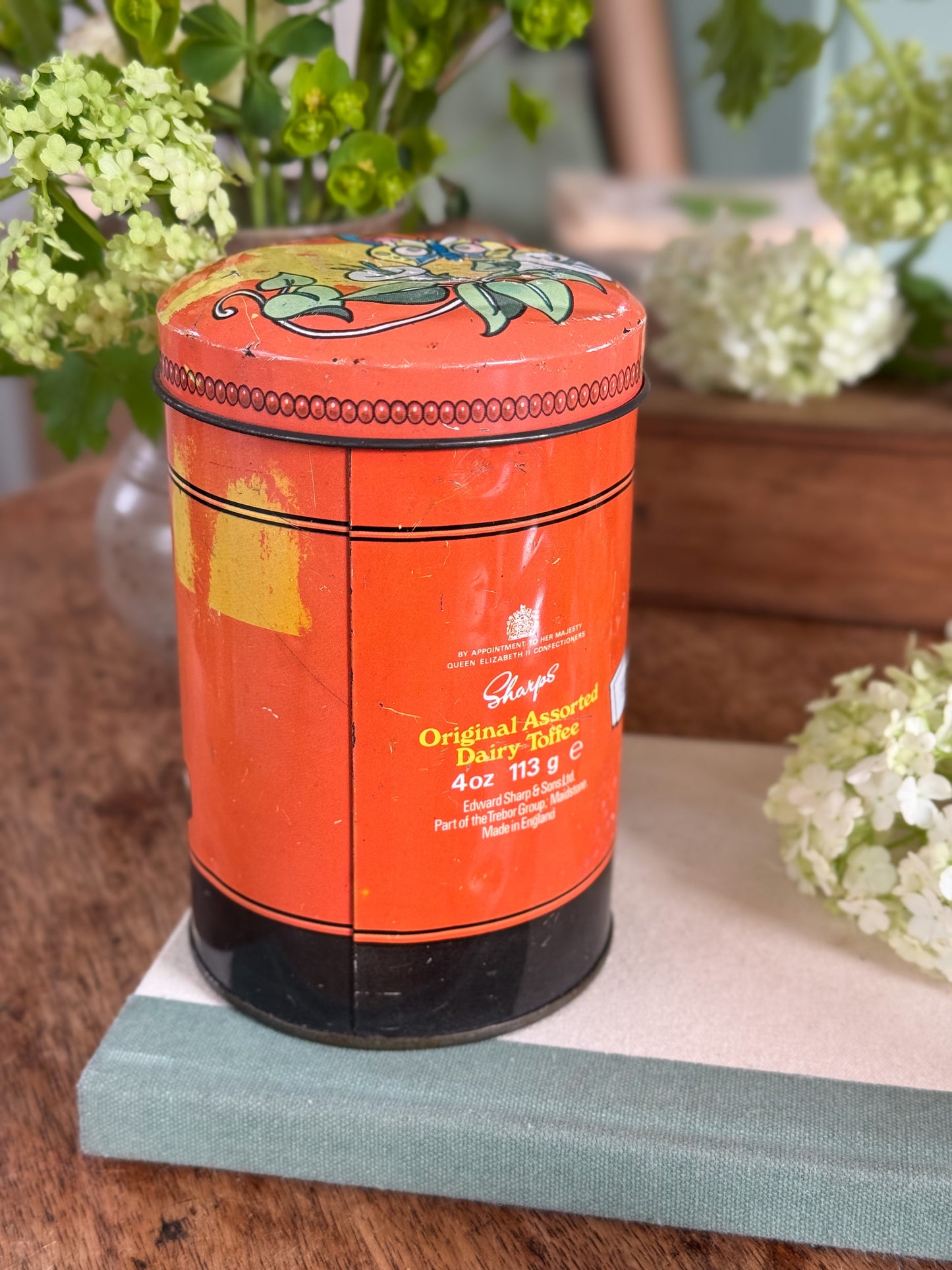 Vintage Sharp’s Dairy Toffee Tin Money Box – British Post Box Design