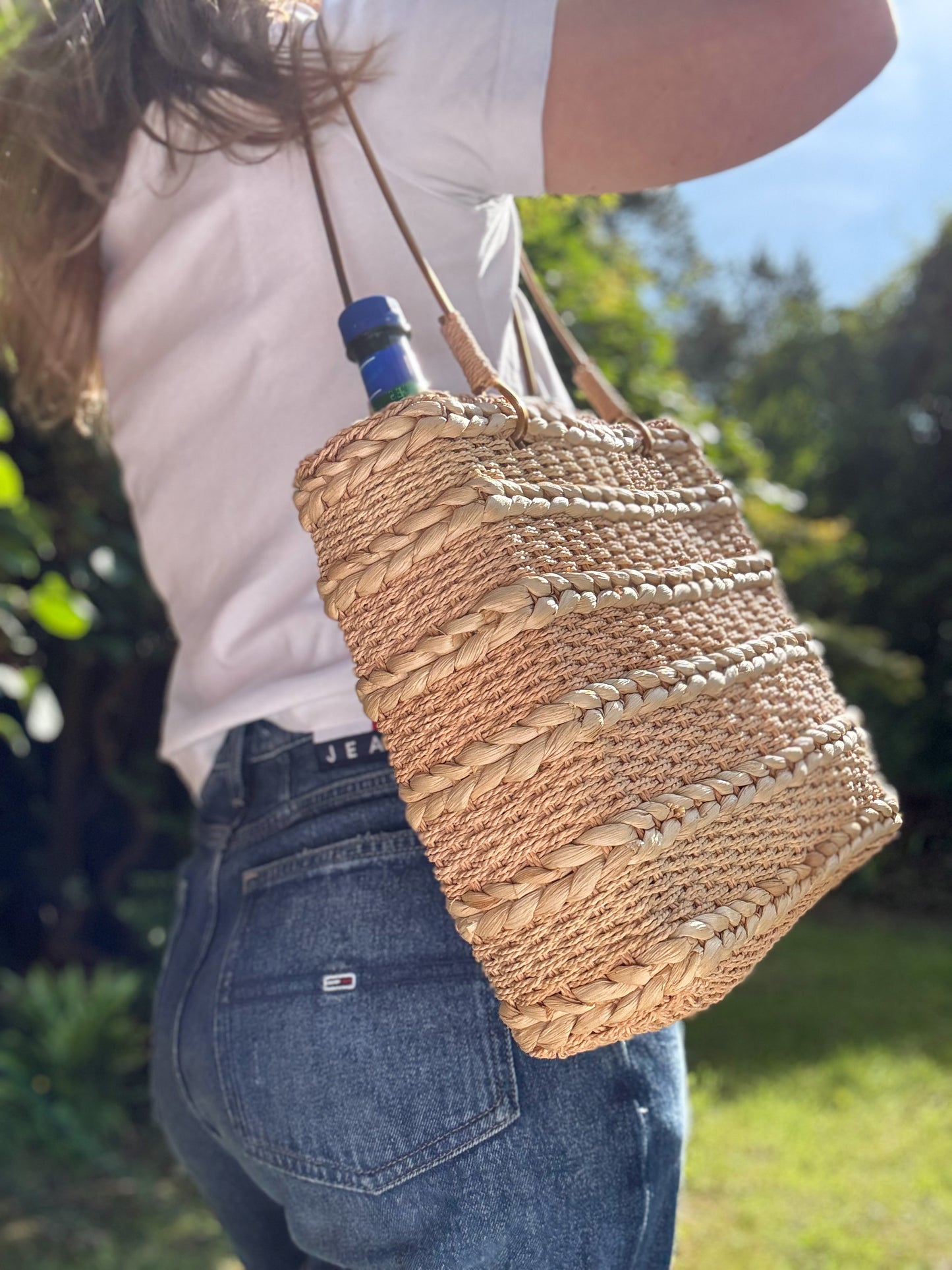 Vintage Woven Tote Bag