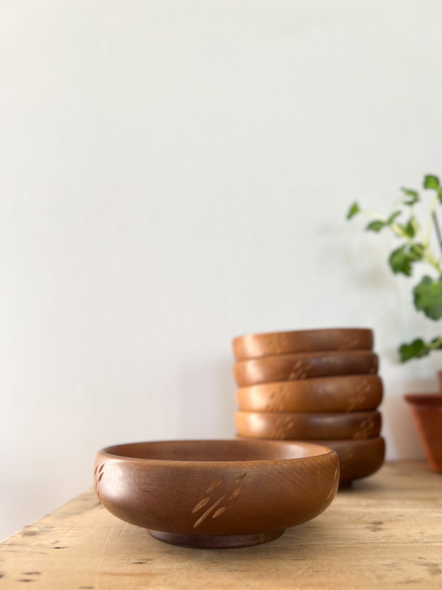 Midcentury Solid Teak Baribocraft Canada Bowls