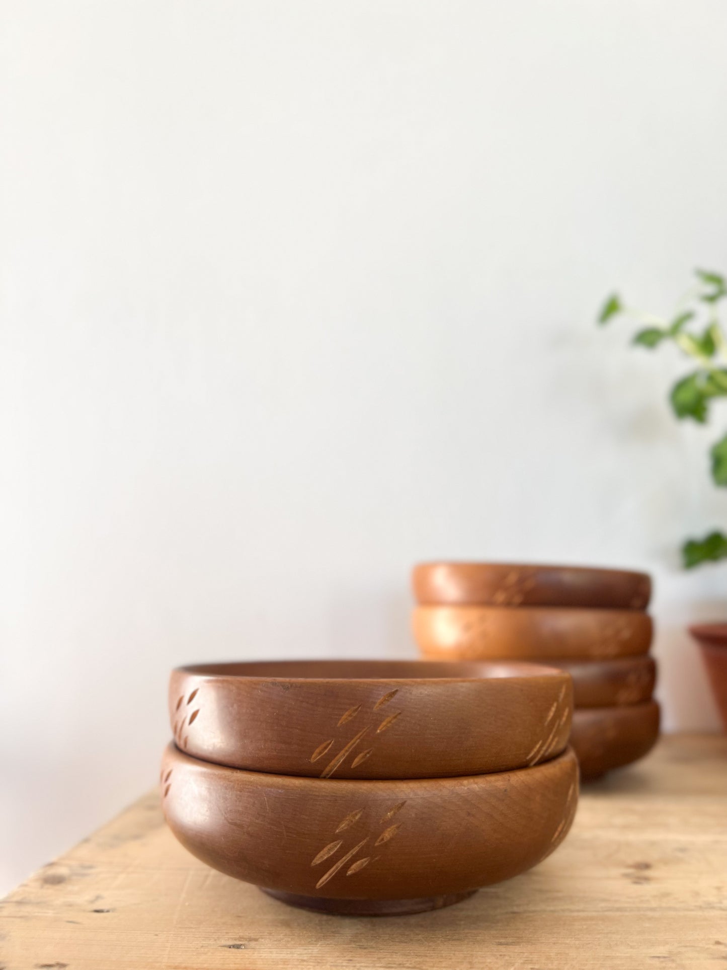Midcentury Solid Teak Baribocraft Canada Bowls