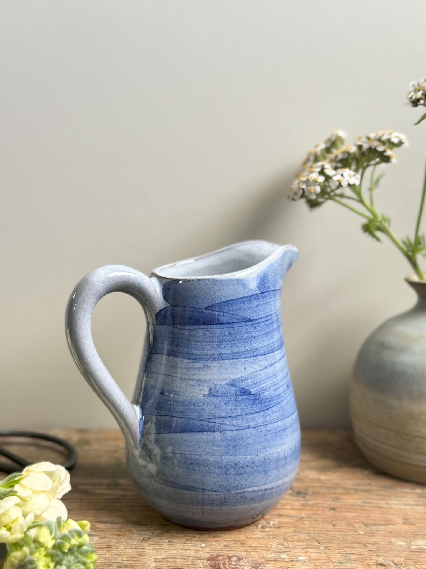 Welsh Studio Pottery ‘Llaeth’ Milk Jug by Doniau Cudd, Bangor, North Wales