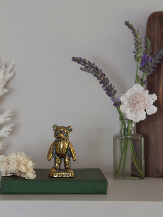 Vintage Miniature Solid Brass Rupert the Bear