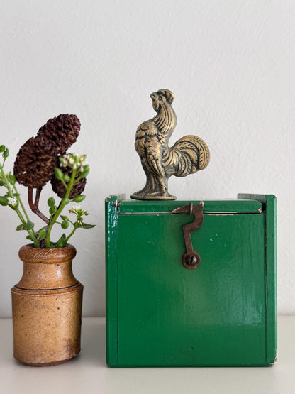 Vintage Solid Brass Miniature Cockerel