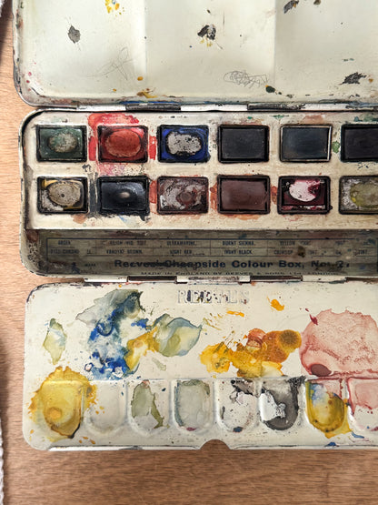 Vintage Reeves “Cheapside Colour Box No.2” Watercolour Tin