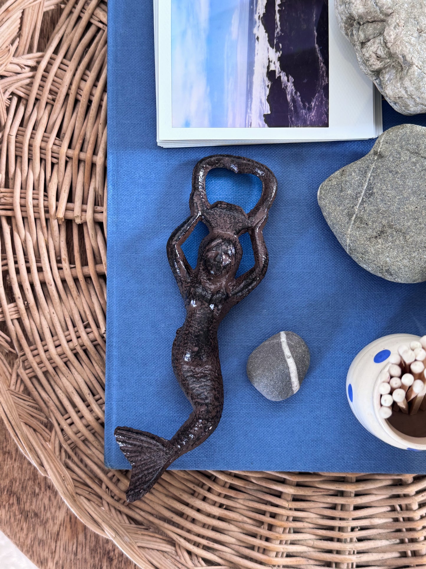 Vintage Cast Iron Mermaid Bottle Opener
