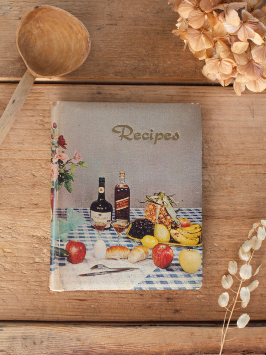 Vintage 1960s Unused Recipe Book Binder | Retro Kitchen Recipe File