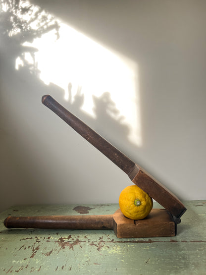 Antique Wooden Lemon Squeezer