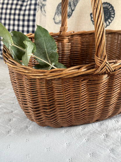 Vintage Wicker Foraging Basket