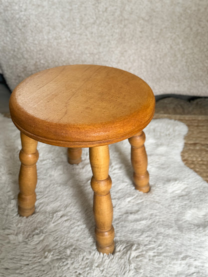 Vintage Pine Milking Stool