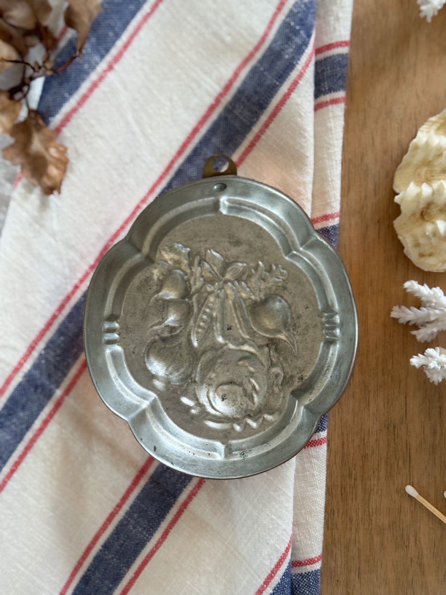 Vintage Midcentury Copper Vegetable Jelly Mould