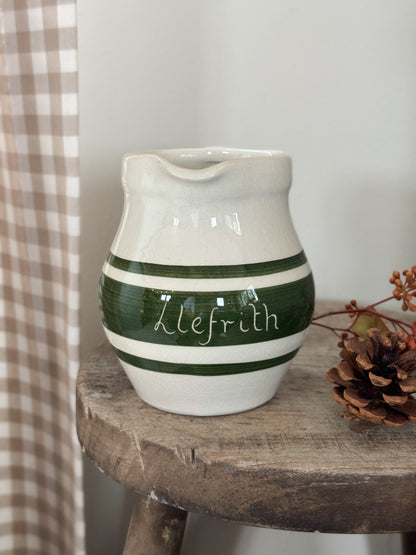 Vintage Welsh Studio Pottery ‘Llefrith’ Milk Jug, Garreg Pottery, Wales