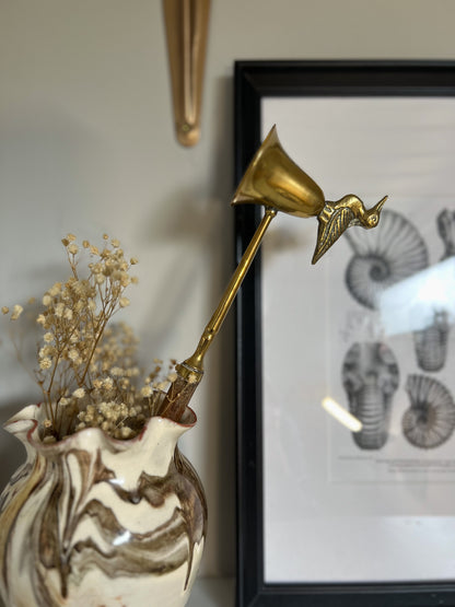 Brass Bird Candle Snuffer
