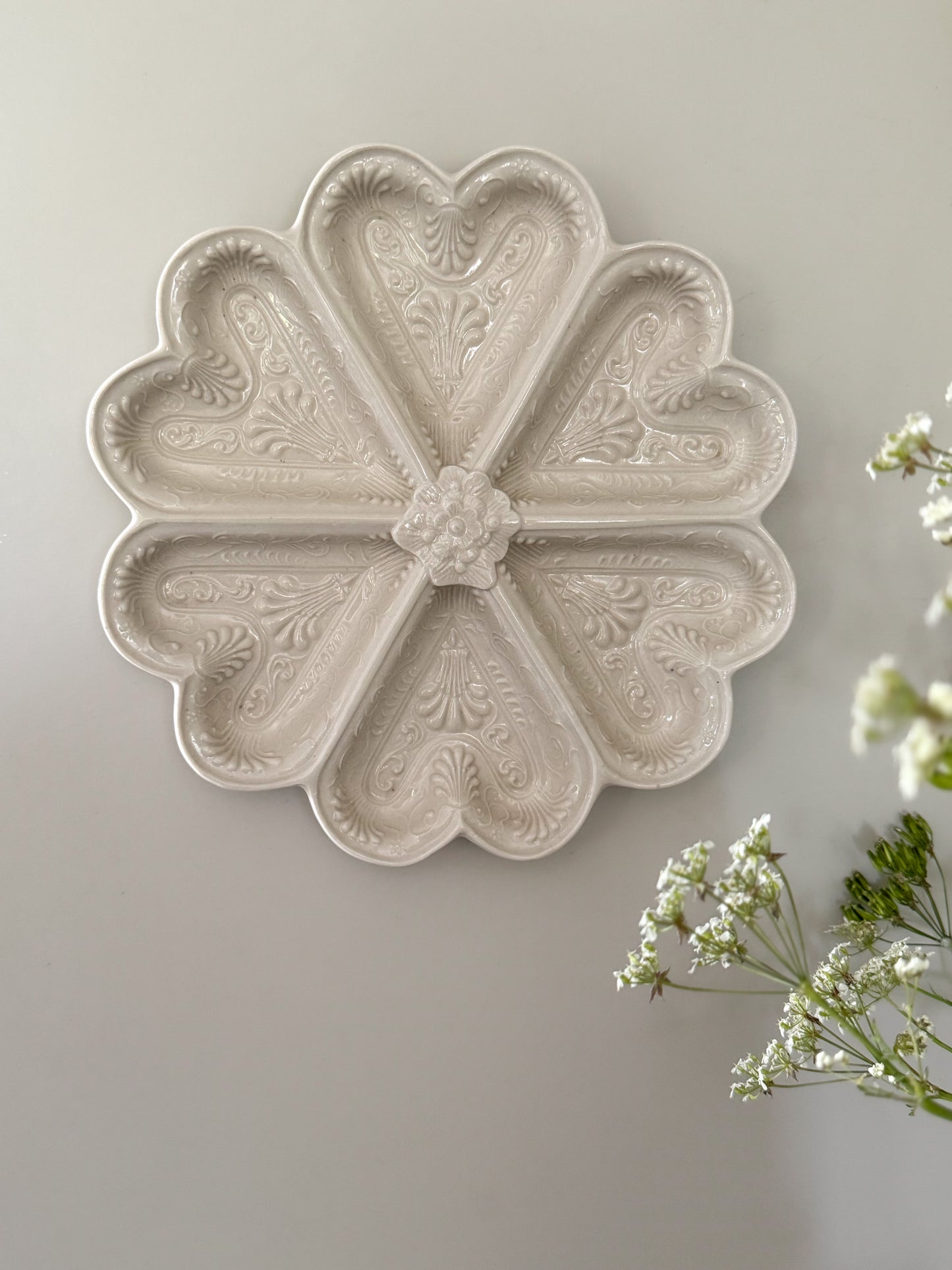 Vintage Glazed Ceramic Shortbread Mould
