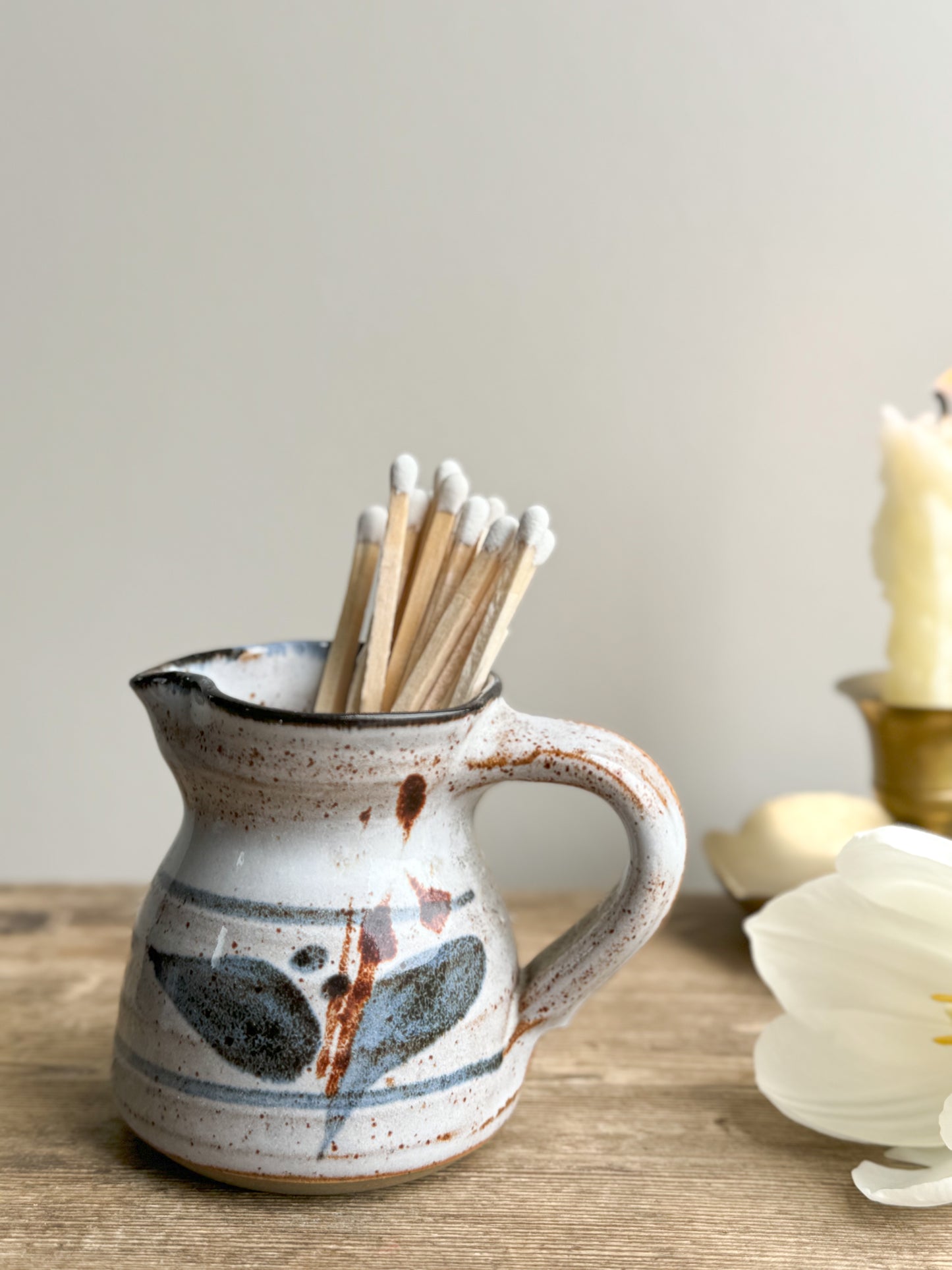 Studio Pottery Miniature Creamer • Match Pot