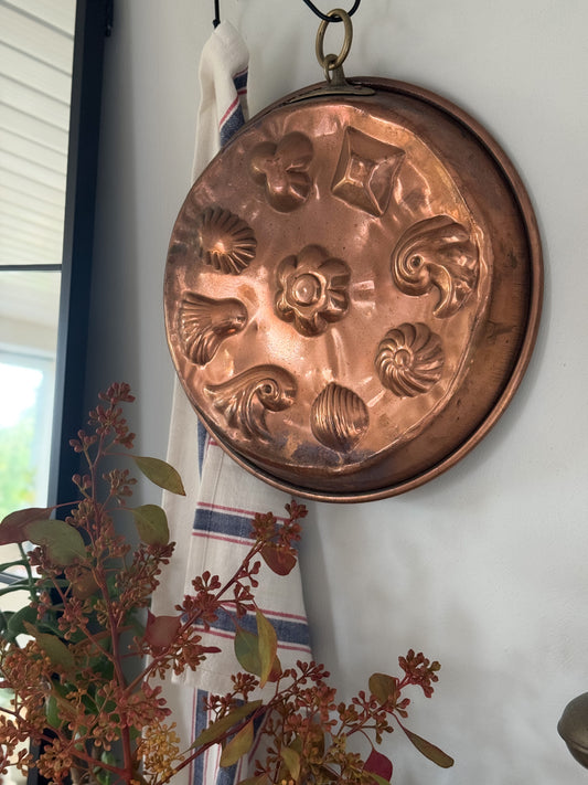 Antique Victorian 19th Century Copper Assorted Designs Jelly Mould