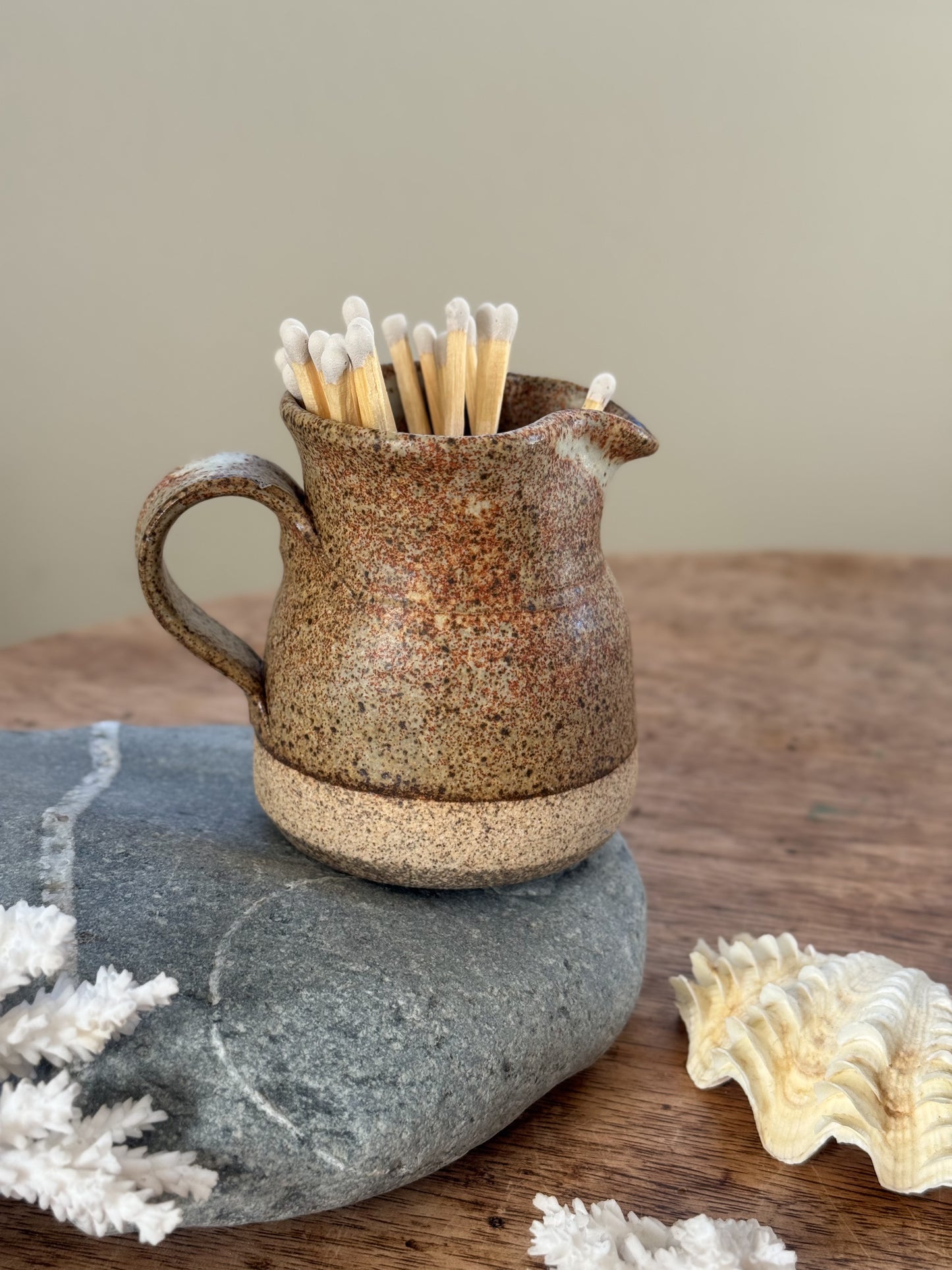 Vintage Studio Pottery Salt Glaze Creamer