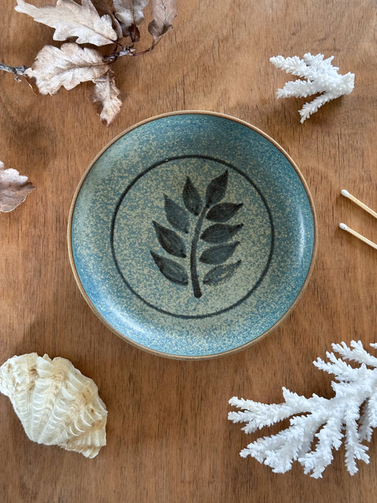 Vintage Haven Pottery Leaf Dish by David Lemon